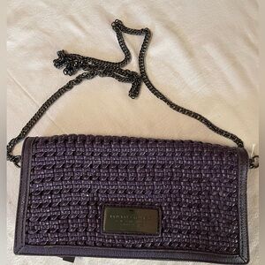 Deep Purple Armani Exchange Crossbody Clutch